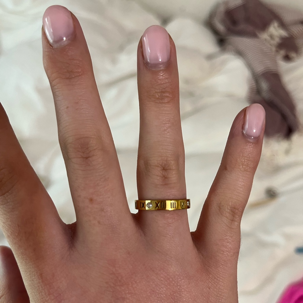Gold Numeral Ring
